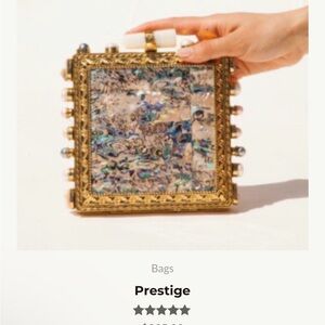 Elegant Gold and Multicolor Women's Bag